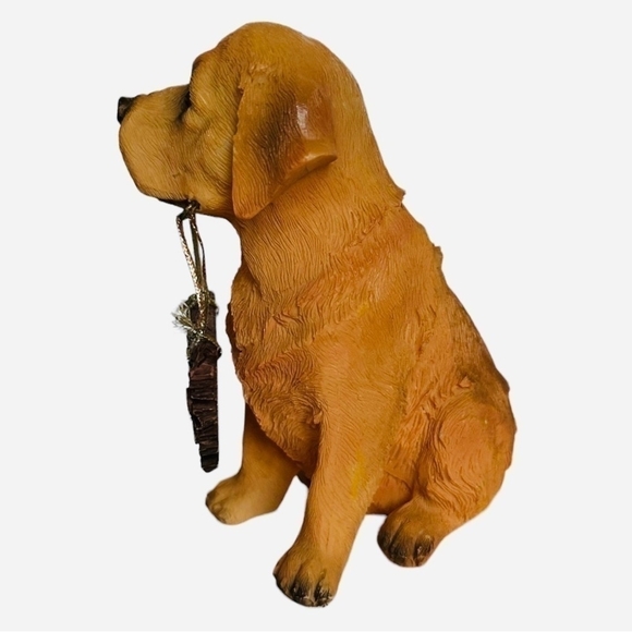 Dog Mate Cute Puppy Figurine Time To Pee Dog Statue Labrador Dog Sculpture - Picture 4 of 5